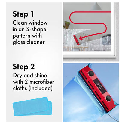 Tyroler Glider D-3 Magnetic Window Cleaner for Double Glazing UK | Magnet Window Cleaners for Double Glazed Windows 20-28mm Only
