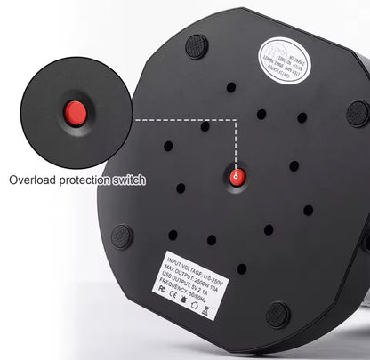 Vertical Power Strip Tower Socket – 7/11/15 Outlets, Surge Protector, UK Plug, 2 USB Ports, 2m Extension Cable