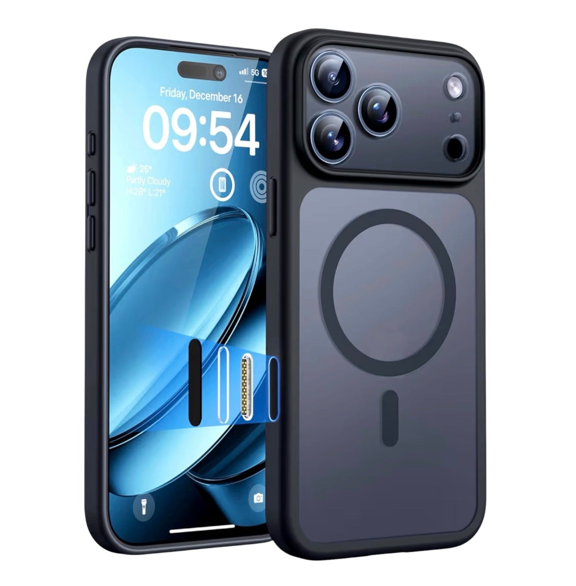 1 × TOCOL iPhone 17 Pro Max Protective Case – Alpine Green