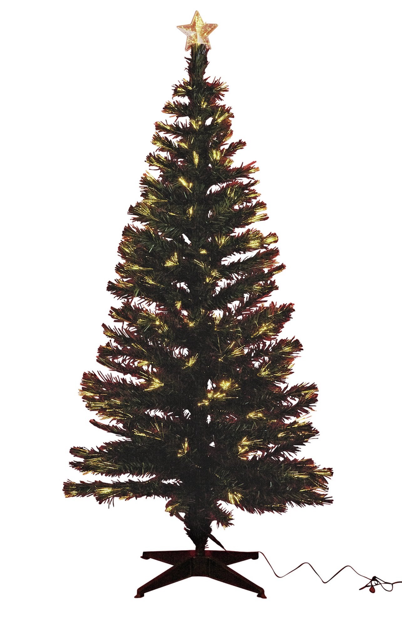 5ft Fibre Optic Warm White Star
Christmas Tree