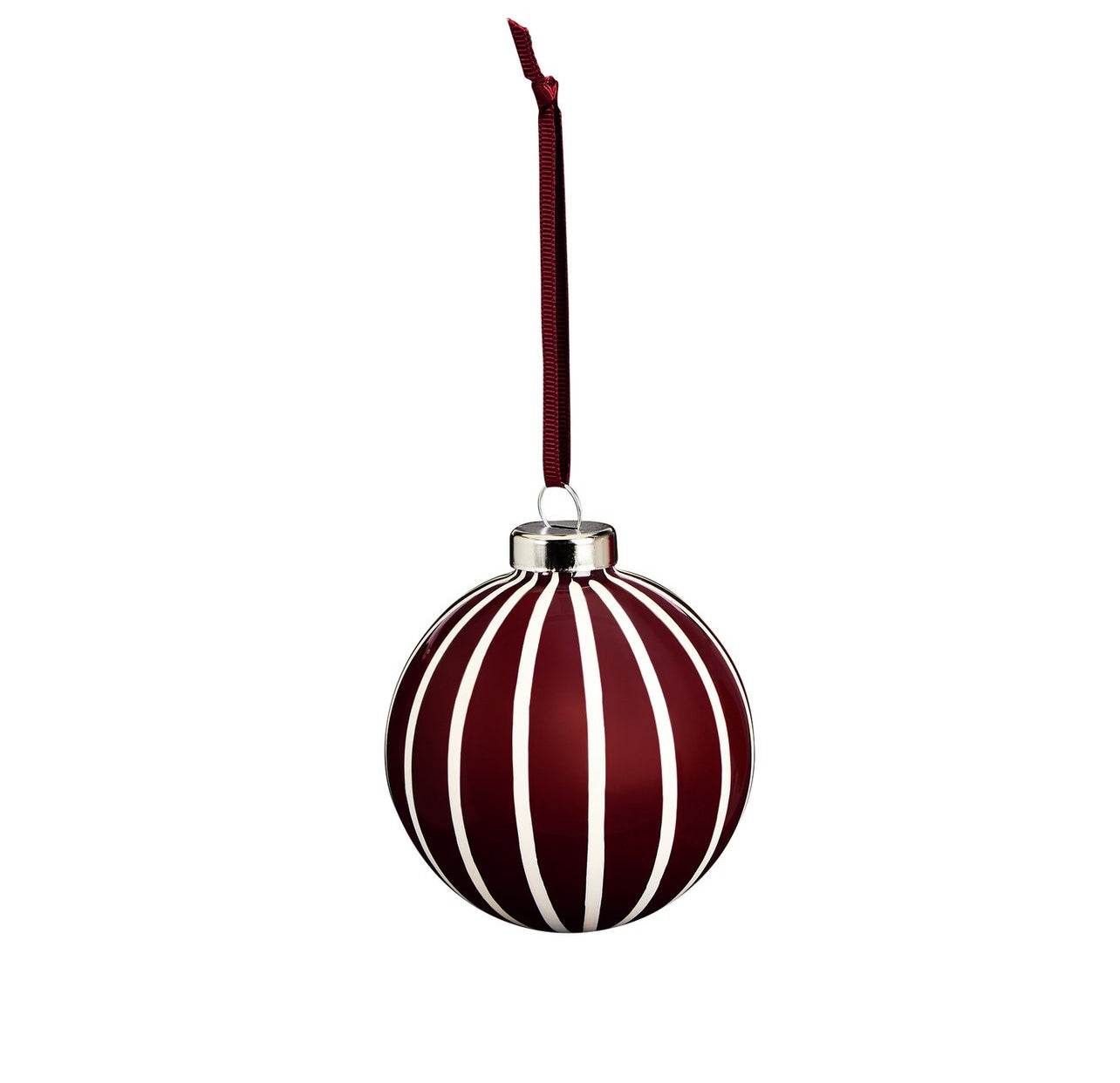 Pack of 4 Glass Christmas Bauble - Multicolour
