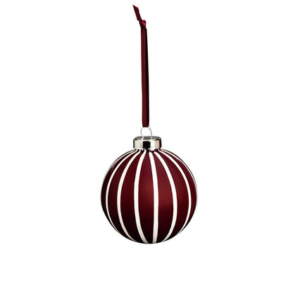 Pack of 4 Glass Christmas Bauble - Multicolour