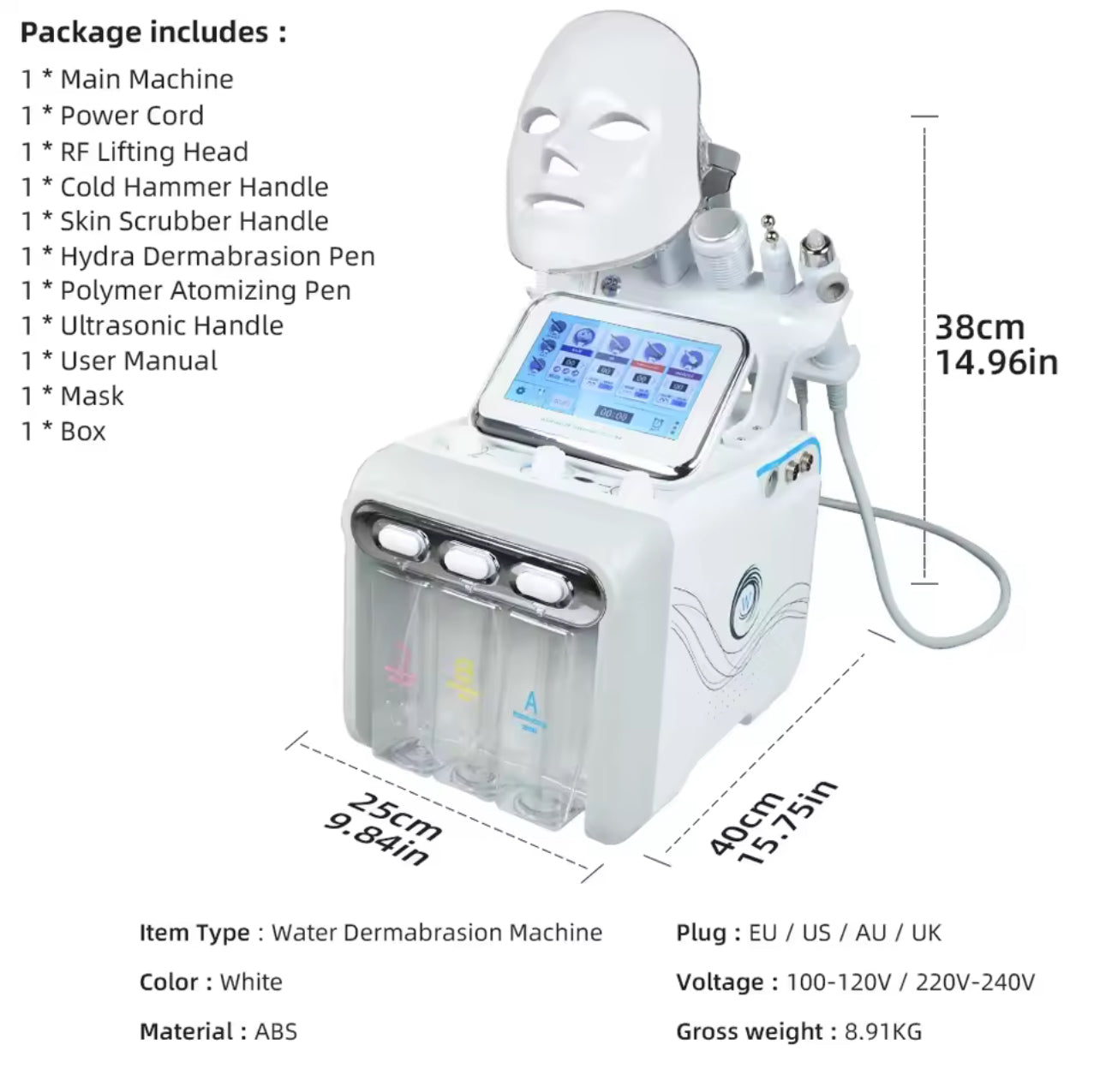 Missheart Professional Beauty Facial Machine – Hydra Aqua Deep Cleaning Skin Care Device (EU/UK/US Fast Shipping)