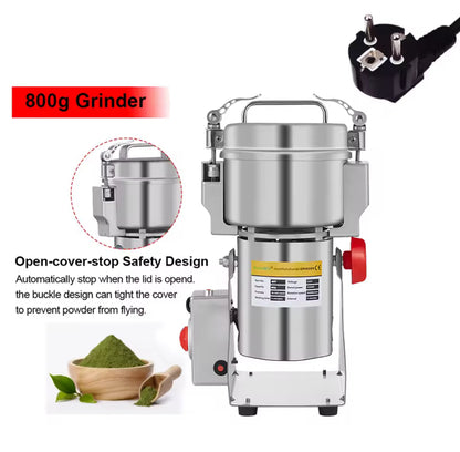 BioloMix Dry Food Grinder Mill – 700g/800g Capacity, High-Speed Grain, Spice, Herb, Cereal & Coffee Grinder