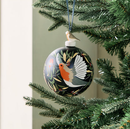 Single Painted Robin Christmas
Bauble