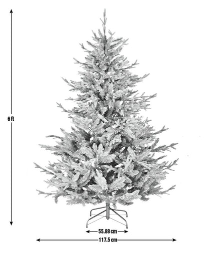 6ft Mixed Tip Upswept Christmas Tree