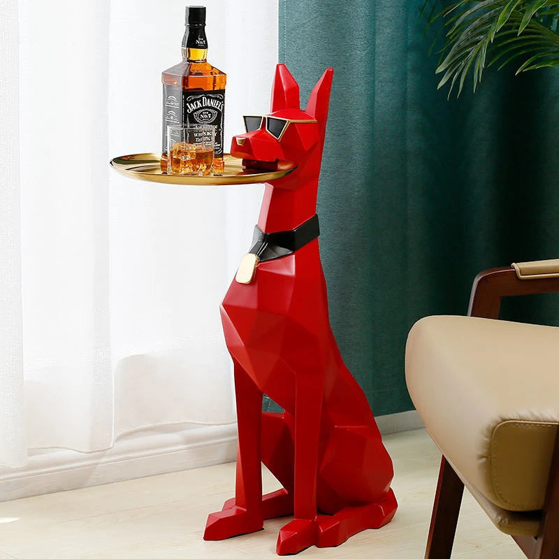 Nordic Decoration Home Figurine Dogpallets Statuescreative Living Room Sculpture Large Landing Dog Statue Nordicstyle Decoration