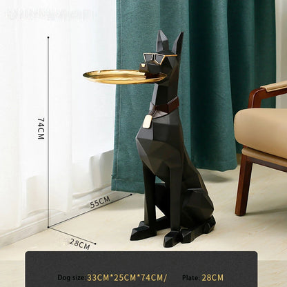 Nordic Decoration Home Figurine Dogpallets Statuescreative Living Room Sculpture Large Landing Dog Statue Nordicstyle Decoration