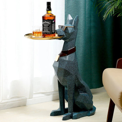 Nordic Decoration Home Figurine Dogpallets Statuescreative Living Room Sculpture Large Landing Dog Statue Nordicstyle Decoration