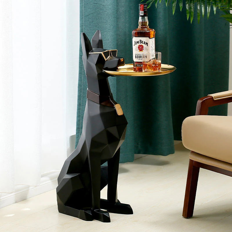 Nordic Decoration Home Figurine Dogpallets Statuescreative Living Room Sculpture Large Landing Dog Statue Nordicstyle Decoration
