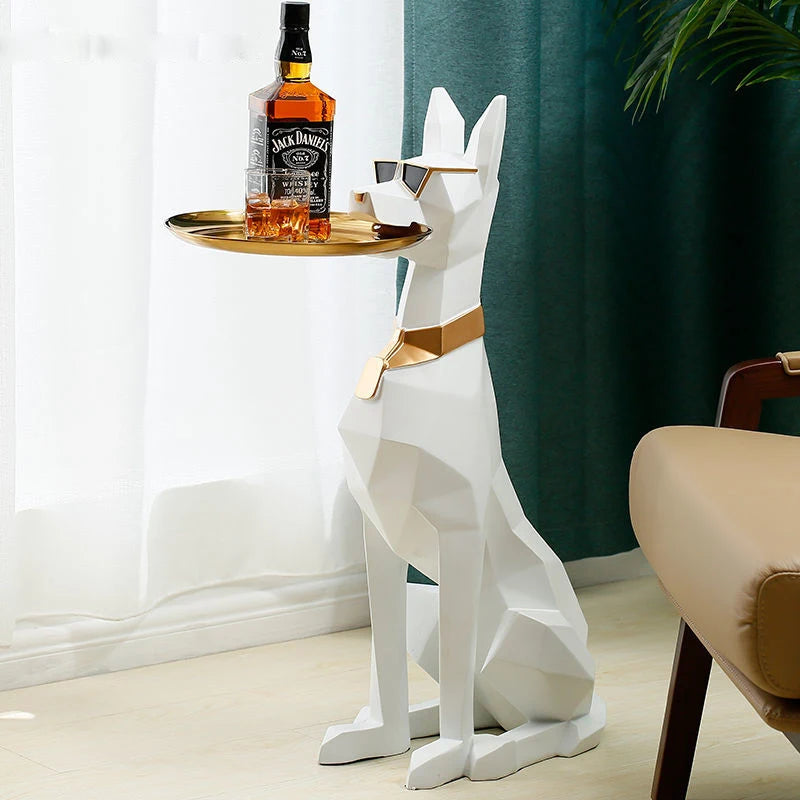 Nordic Decoration Home Figurine Dogpallets Statuescreative Living Room Sculpture Large Landing Dog Statue Nordicstyle Decoration