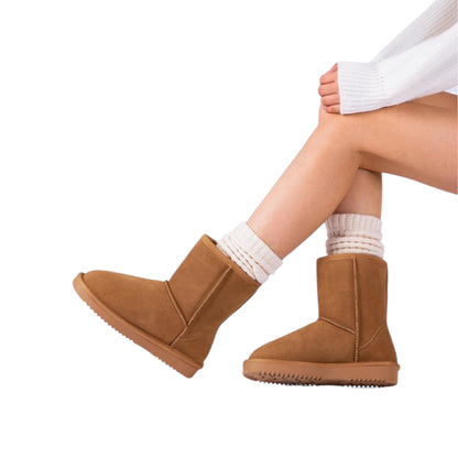 DREAM PAIRS Women's Mid Calf Winter Snow Boots Shorty Fashion Lined Boots