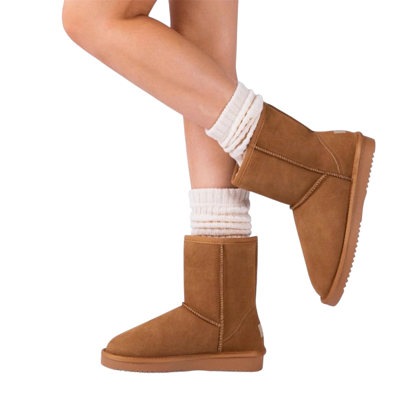 DREAM PAIRS Women's Mid Calf Winter Snow Boots Shorty Fashion Lined Boots