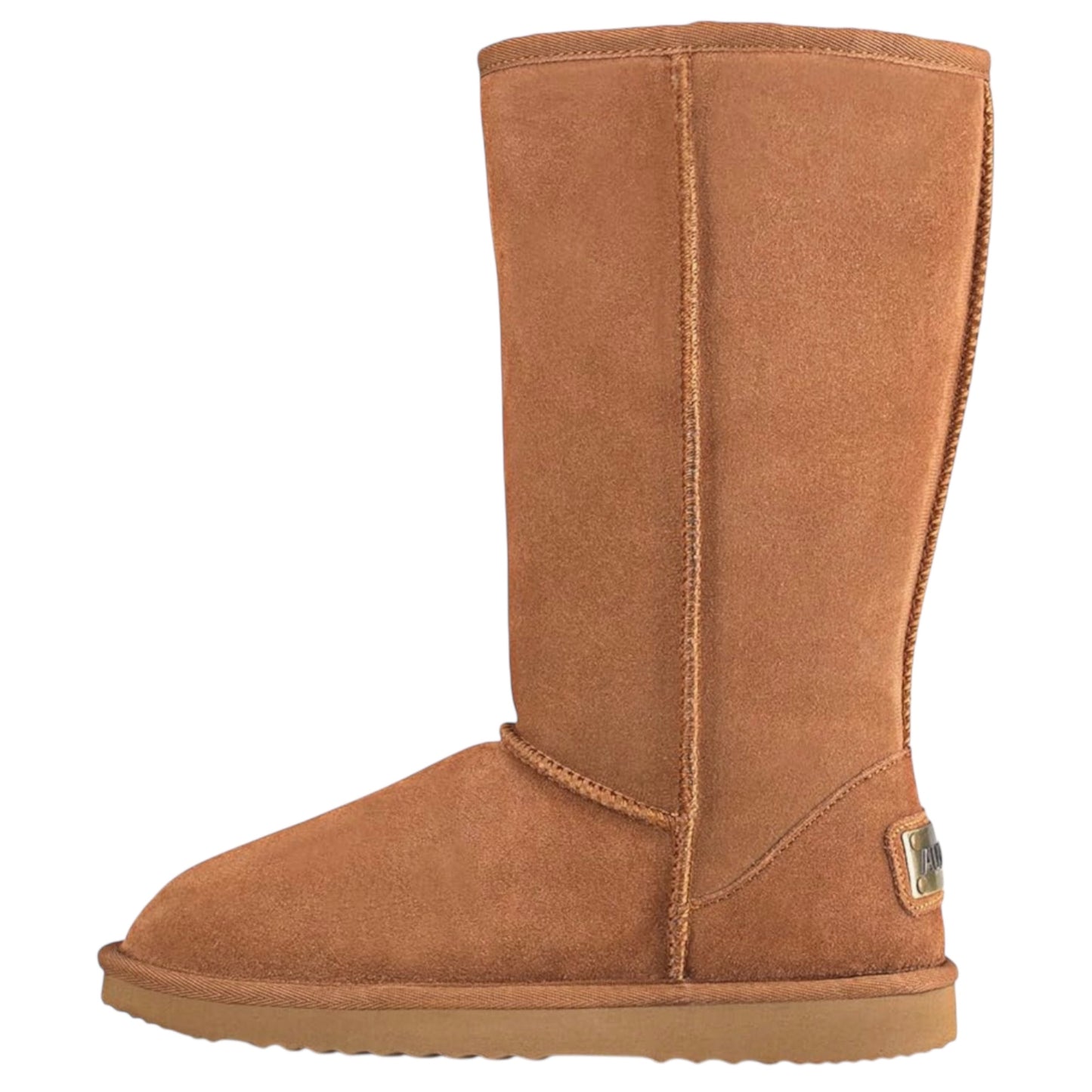 Shenduo Women's Leather Classic Tall Snow Boots