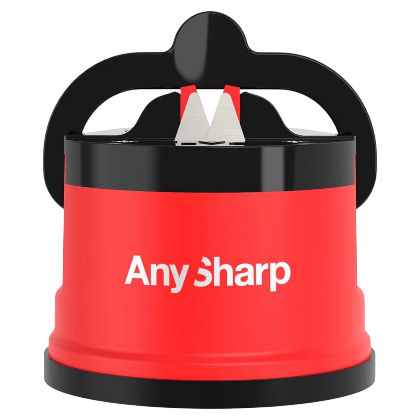 AnySharp Knife Sharpener, Hands-Free Safety, PowerGrip Suction, Safely Sharpens All Kitchen Knives, Ideal for Hardened Steel & Serrated, World's Best, Compact, One Size, Blue