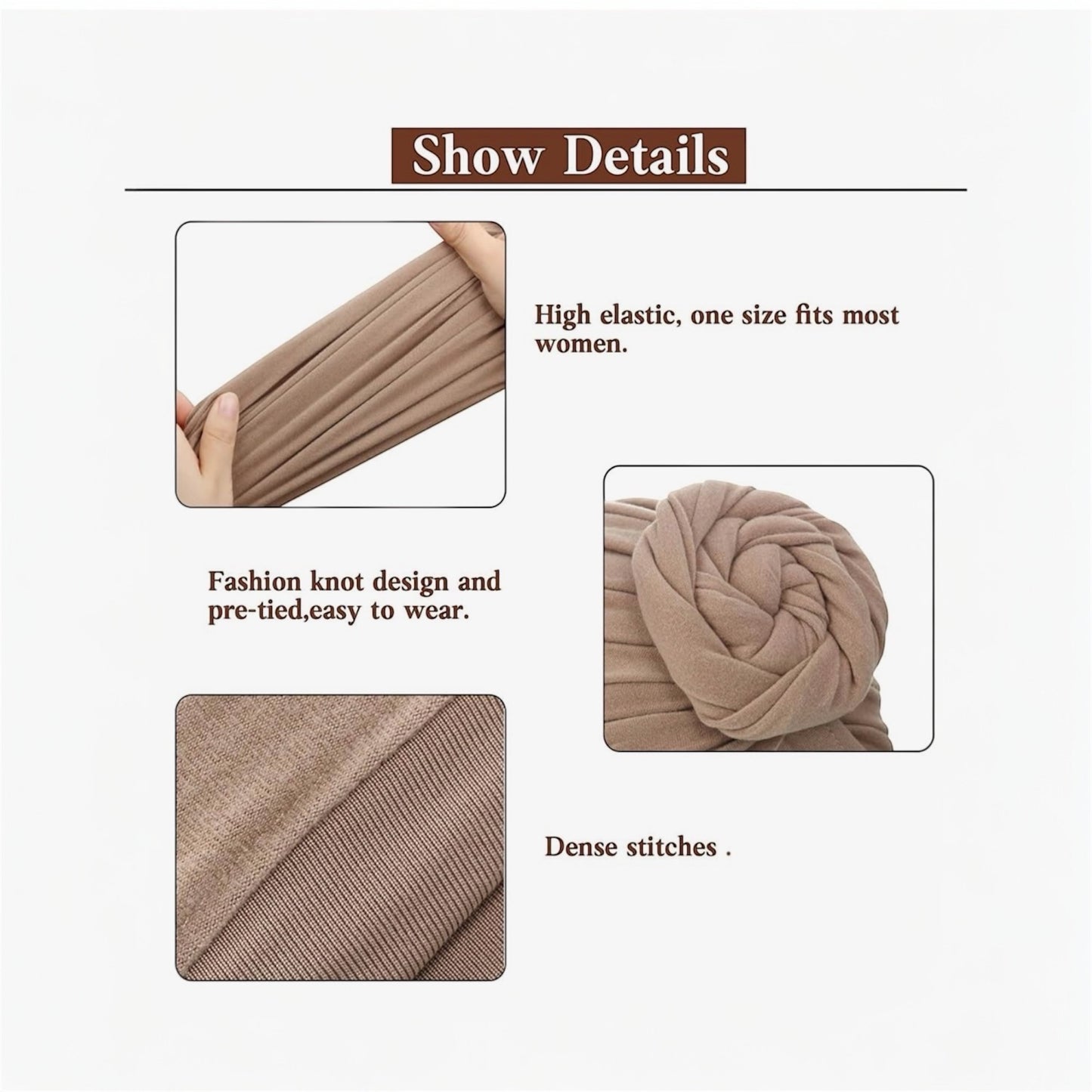 SATINIOR Women's Turban turban