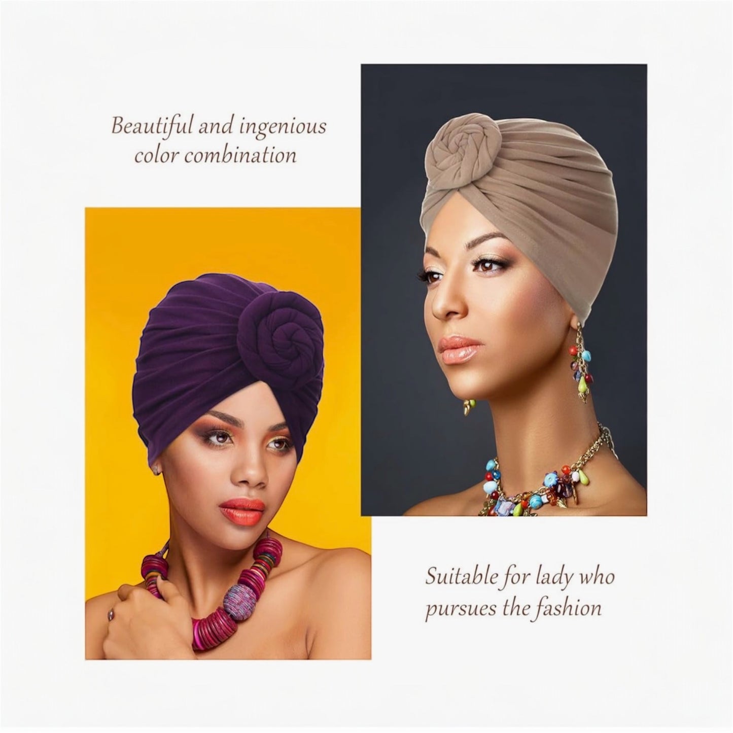 SATINIOR Women's Turban turban