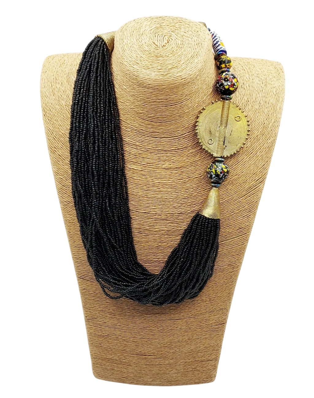 Elengi Micro Beads Brass Handmade Necklace – A Timeless African Treasure