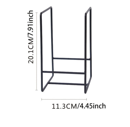 3-Piece Metal Plate Rack Storage Set – Vertical Holder for Kitchen Organisation