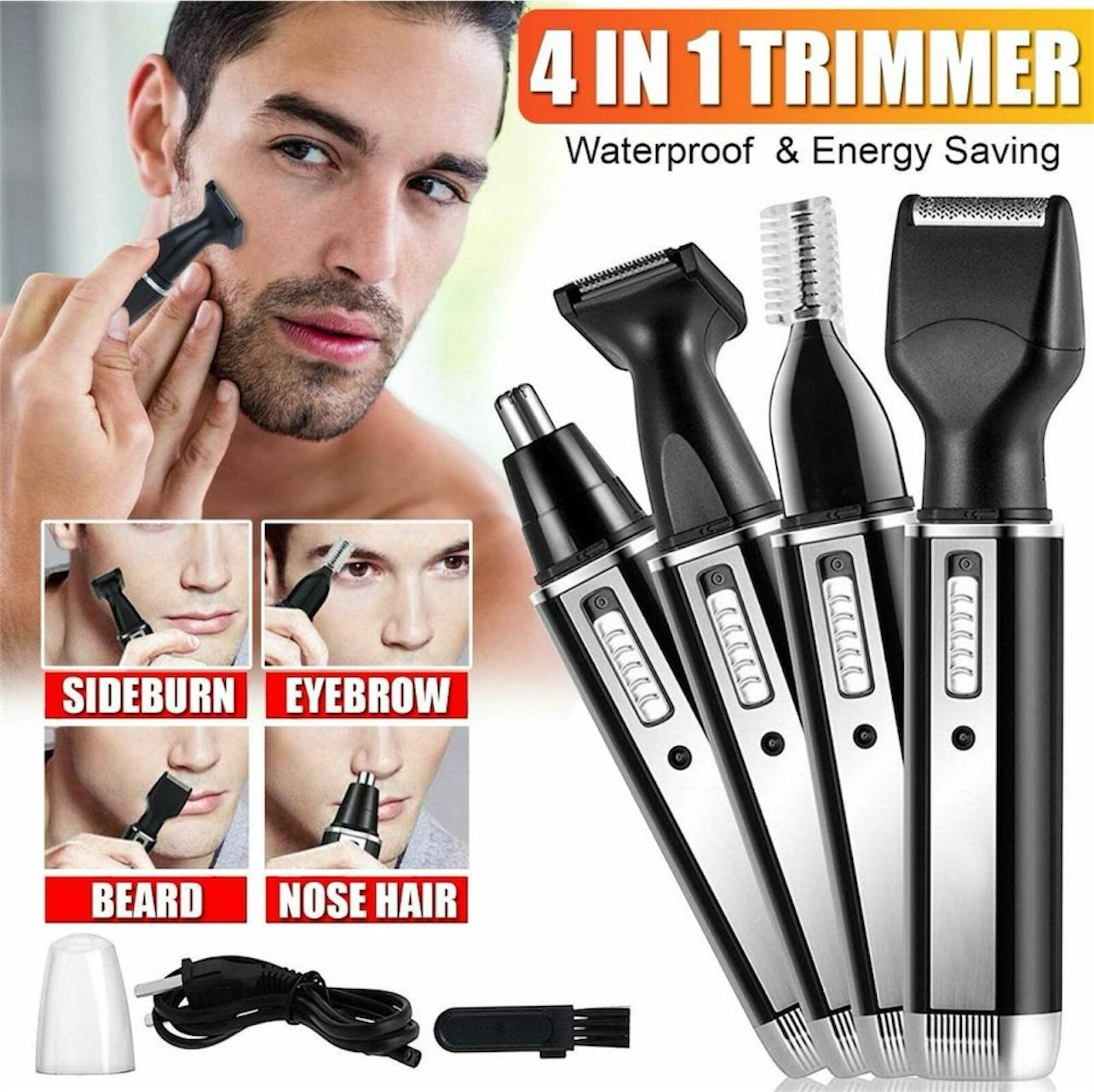 Multi-Functional Electric Hair Trimmer – Rechargeable & Versatile