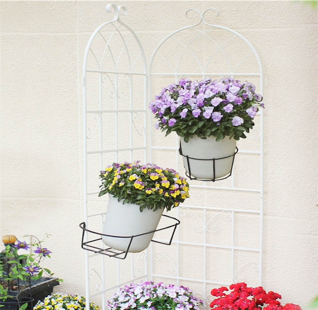 4-Pack Metal Garden Trellis – Sturdy & Decorative Plant Support