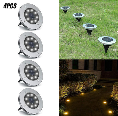 8 LED Solar Pathway Lights – Wireless & Weatherproof Outdoor Lighting