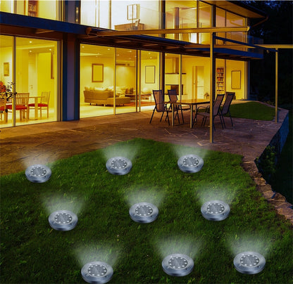 8 LED Solar Pathway Lights – Wireless & Weatherproof Outdoor Lighting