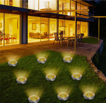 8 LED Solar Pathway Lights – Wireless & Weatherproof Outdoor Lighting