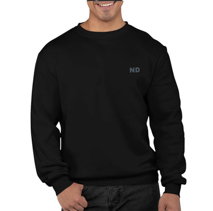 Mens ND Sweatshirt with Swirl Back Design