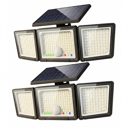 Solar Outdoor Motion Sensor Security Lights 286 LED 2500LM (2 & 4 Pack)