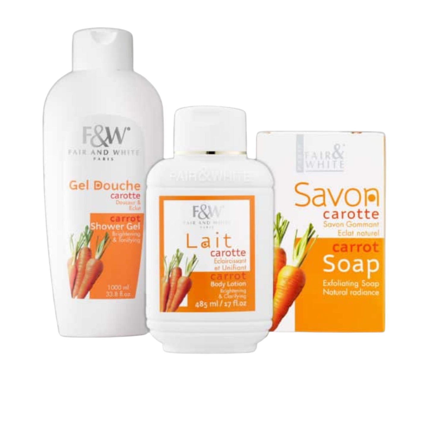 Original Carrot Skincare Set – Exfoliates & Tones Skin | Pack of 3