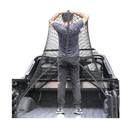 Premium Elastic Cargo Net – Versatile Truck Bed Organizer (4’×4’ Expands to 7’×7’)