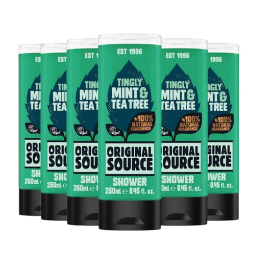 Mint & Tea Tree Shower Gel - Pack of 6 x 250ml