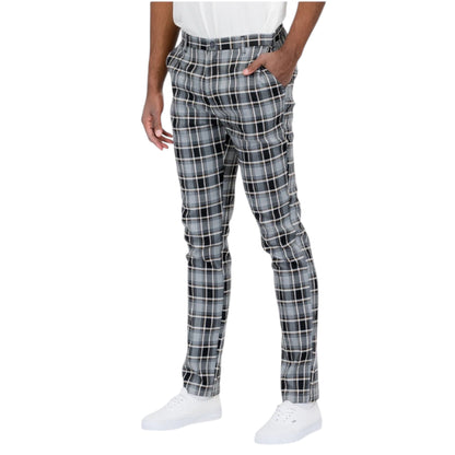 Plaid Slim Fit Trouser Pants