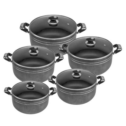 5-Piece Non-Stick Deep Casserole Set (20cm - 28cm)