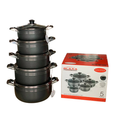 5-Piece Non-Stick Deep Casserole Set (20cm - 28cm)