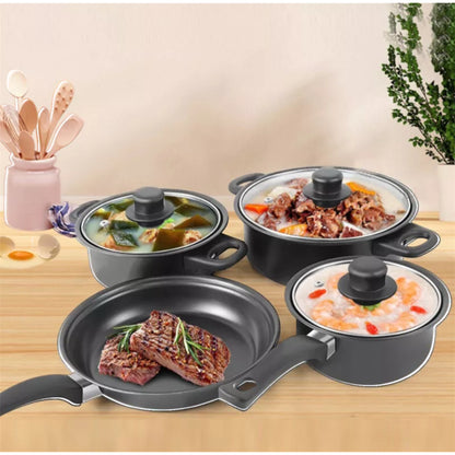 13-Piece Non-Stick Cookware Set with Lids – Includes Saucepan & Frying Pan (UK)