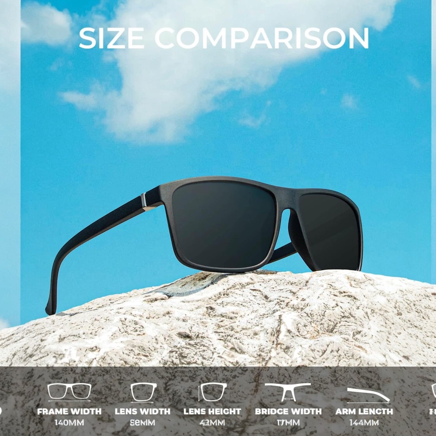 Polarized Sunglasses for Men & Women – Vintage Lightweight Frame with HD Pilot Lenses