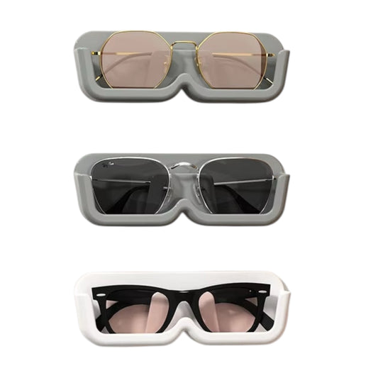 High-End Wall-Mounted Glass Display Cabinet for Sunglasses Storage - 3/2/1PC Options Available