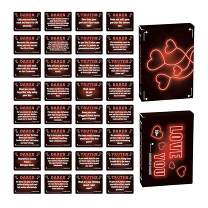 Truth or Dare Card Games Perfect for Boyfriend Girlfriend Valentine's Day Gifts for Her Him Anniversaries Gift for Women Men Birthday Christma