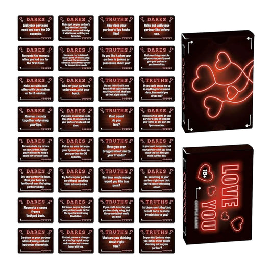 Truth or Dare Card Games Perfect for Boyfriend Girlfriend Valentine's Day Gifts for Her Him Anniversaries Gift for Women Men Birthday Christma