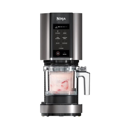 CREAMi Ice Cream Maker & Frozen Dessert Maker with 3 Tubs, 7 Programs, Makes Ice Cream, Gelato, Sorbet, Smoothie Bowl, Milkshakes and more, Black/Silver, Makes 1.4L of Ice Cream, NC300UK