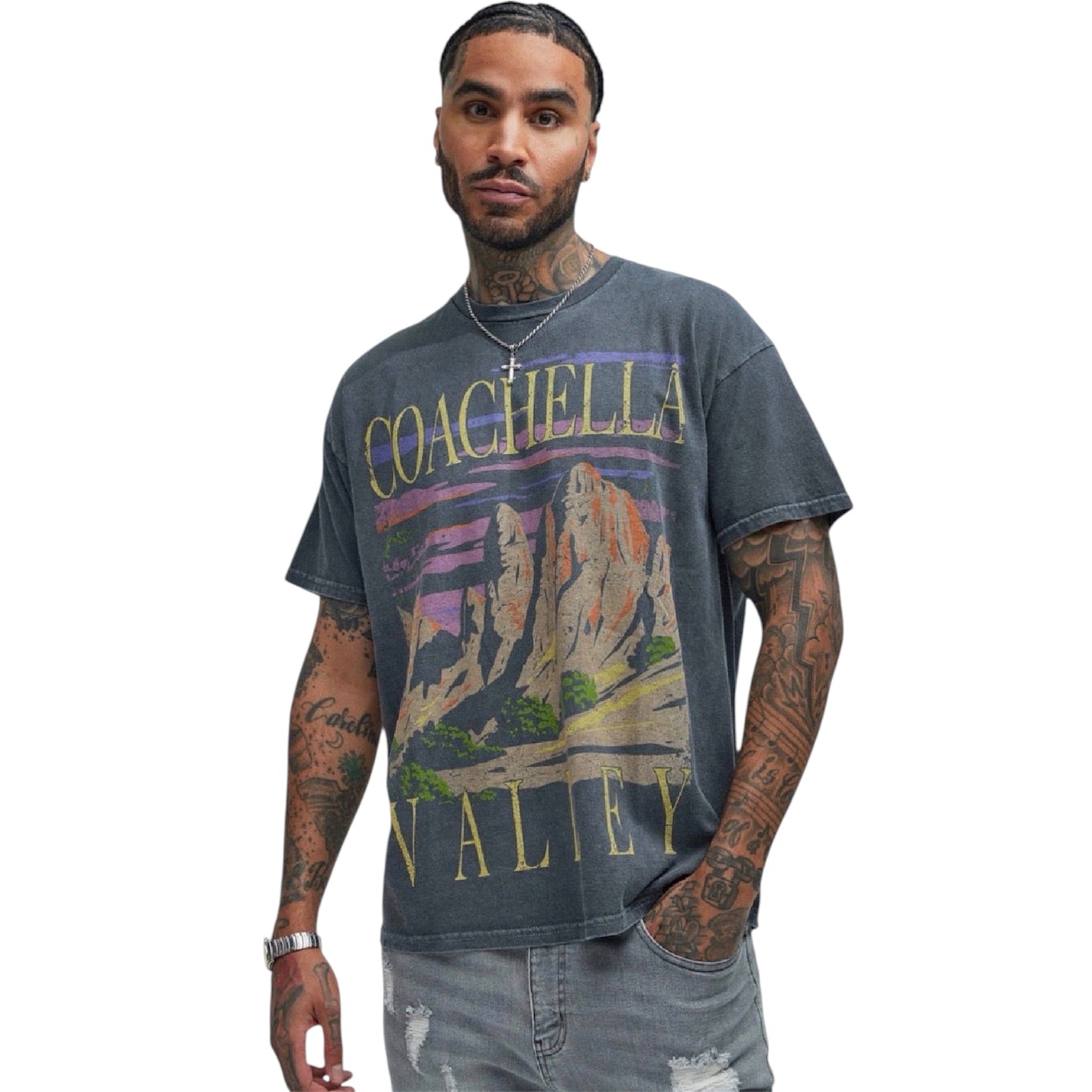 Coachella Valley Short Sleeve Tee Charcoal