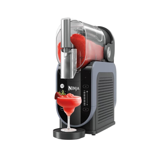 SLUSHi Frozen Drinks Maker, Create Slush, Frozen Cocktails, Frappé, Milkshakes & Frozen Juice, No Ice or Preperation Needed, WhisperChill Technology, 1.9l Capacity, Blue & Grey FS301UK