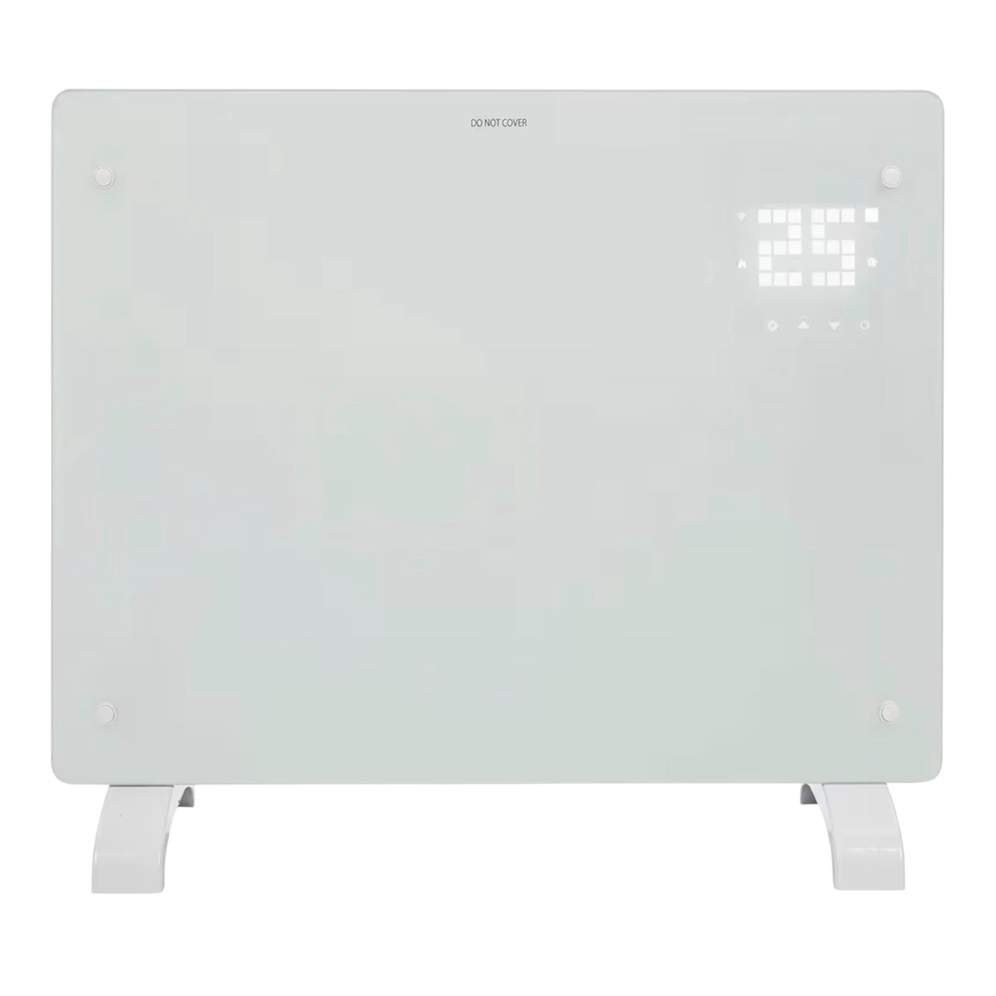 Devola Wifi Enabled Smart Electric Glass Panel Heater 1500W | Wall Mounted Radiator & Free Standing Low Energy Heater, Works With Alexa | Lot 20 complaint, DVPW1500G