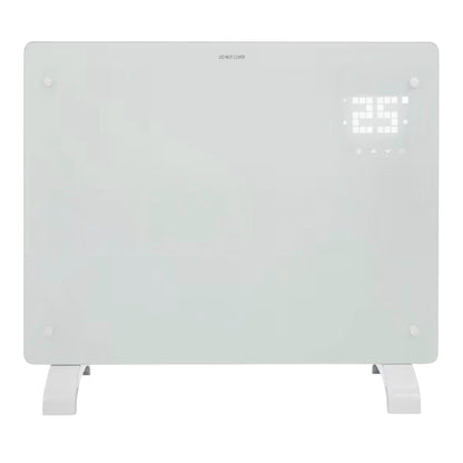 Devola Wifi Enabled Smart Electric Glass Panel Heater 1500W | Wall Mounted Radiator & Free Standing Low Energy Heater, Works With Alexa | Lot 20 complaint, DVPW1500G