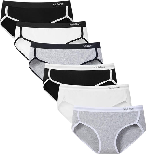 Underwear Women Cotton Knickers – Mid Rise Soft Ladies Panties Multipack