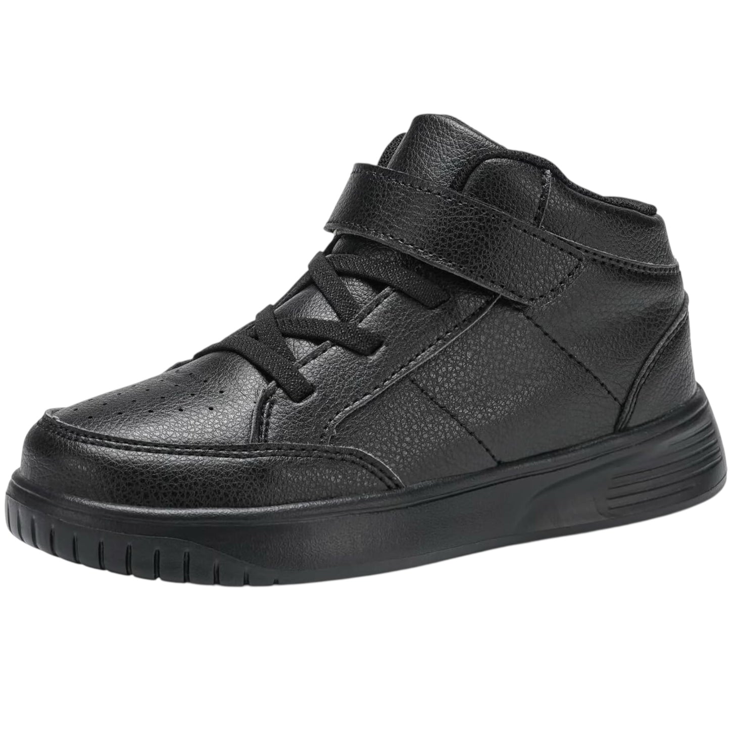 Kids Trainers Boys High Top School Tennis Sneakers for Girls Running Adjustable Strap Shoes, Size from 8, 9, 10, 11, 11.5, 12, and 13 uk child, 1, 2, 3, 3.5, and 4 uk