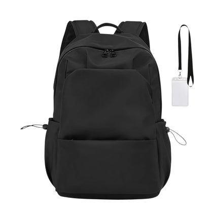 Black Girls Backpack Cute School Bags for Teen Girls Boys, Back Packs Women Casual Daypack 14" Laptop Backpacks with Card Holder(Black)