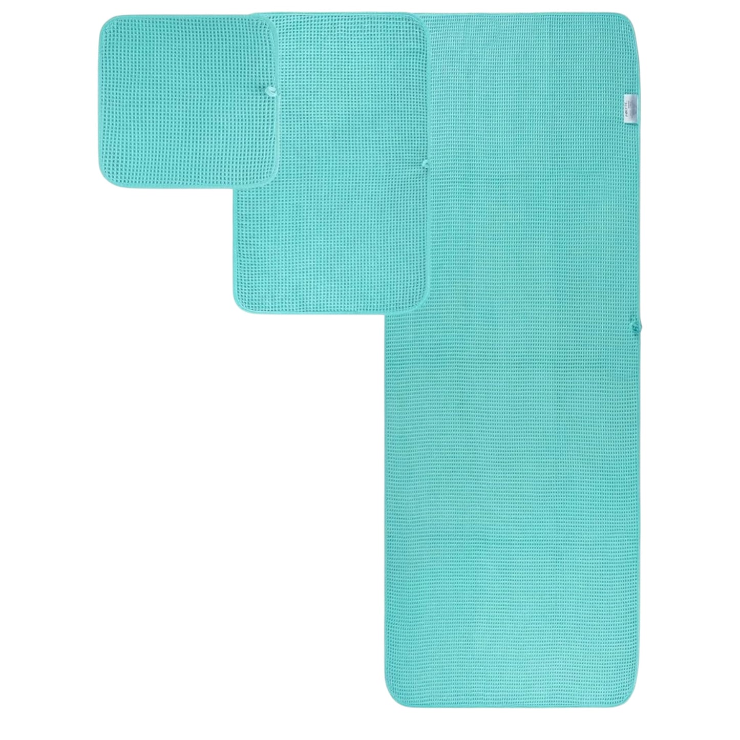 Microfibre Oversize, 76 X 152 Cm, Quick Dry Lint Free Bath Towel Set, 6 Piece (White, Waffle Weave)